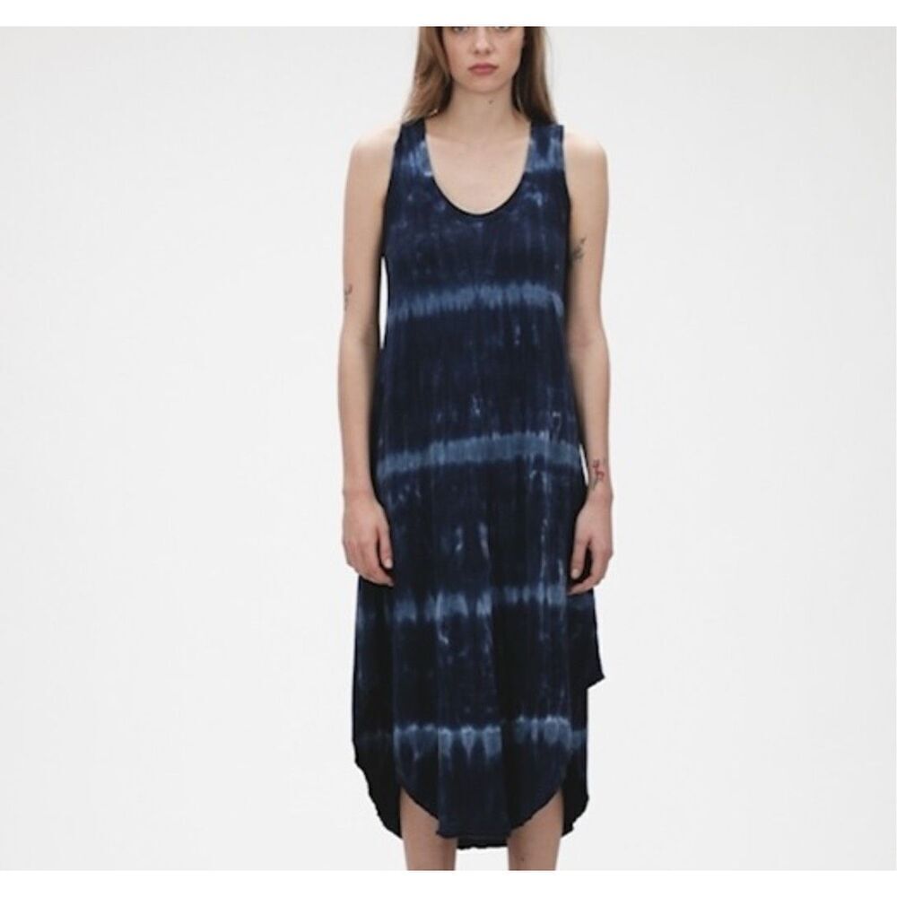 Gap cotton blend Scoopneck Tie-Dye Midi Dress size XS